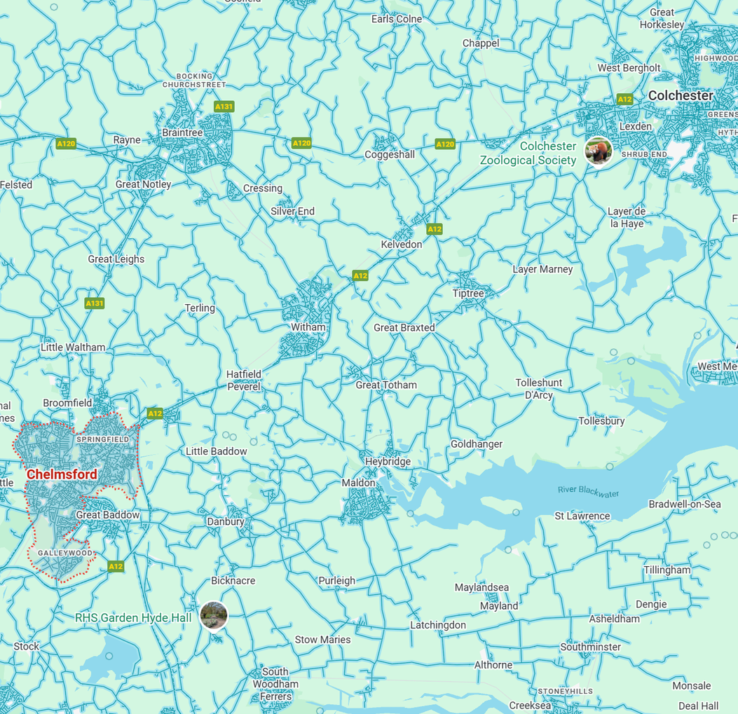 Map illustration of Essex coverage